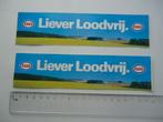 sticker oud ESSO OIL Liever loodvrij auto motor tankstation, Verzamelen, Verzenden, Zo goed als nieuw, Bedrijf of Vereniging