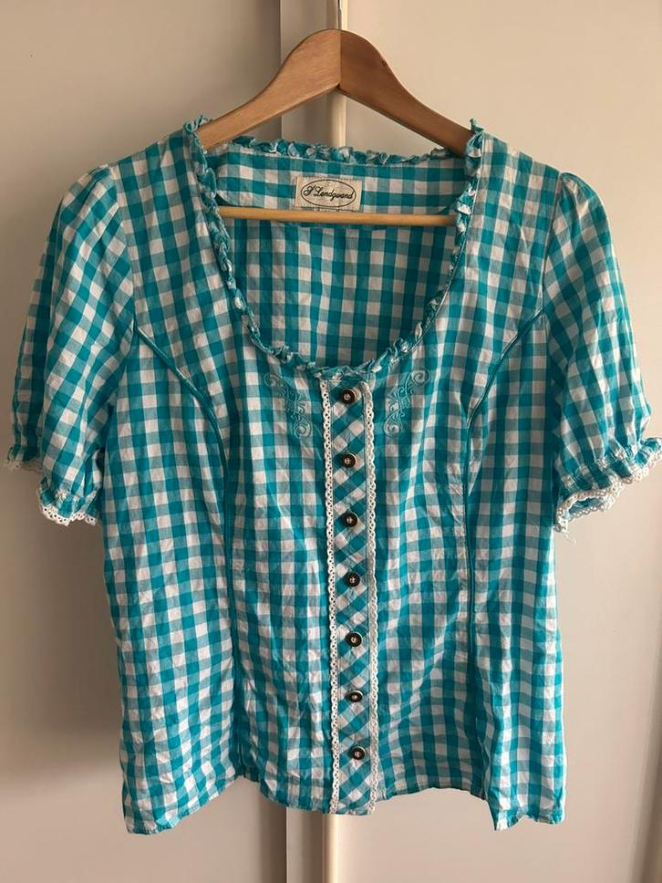 Oktoberfest blouse shirt top Tirol Tiroler trachten dirndl, Kleding | Dames, Carnavalskleding en Feestkleding, Zo goed als nieuw