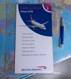 Safety card British Airways A-319, Verzamelen, Verzenden, Zo goed als nieuw, Kaart, Foto of Prent