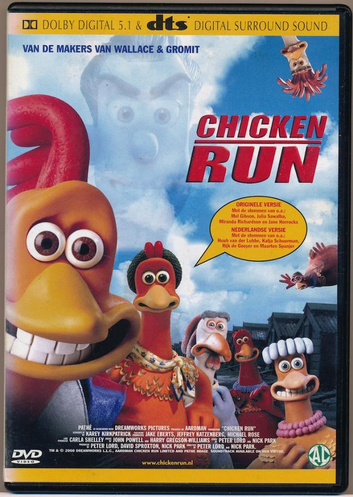 Chicken Run  EN en NL gesproken, NL ondertiteld, Cd's en Dvd's, Dvd's | Kinderen en Jeugd, Zo goed als nieuw, Film, Overige genres