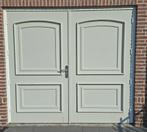 Hardhouten dubbele garagepoorten, Doe-het-zelf en Verbouw, Deuren en Horren, Ophalen, 120 cm of meer, 200 tot 215 cm, Hout