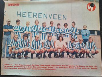 Oude poster SC Heerenveen jaren '70 beschikbaar voor biedingen
