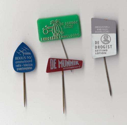 Emmeloord speldjes Drogist De Munnik radio TV, Verzamelen, Speldjes, Pins en Buttons, Gebruikt, Speldje of Pin, Overige onderwerpen