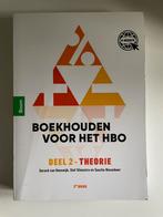 Boekhouden voor het HBO - Deel 2 Theorie 3e druk, Boeken, Studieboeken en Cursussen, Nieuw, Ophalen of Verzenden, HBO, Gerard van Heeswijk, Stef Stienstra, Sascha Nieuwboer