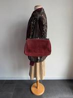 Vintage rood bruine suede leren schouder tas, Sieraden, Tassen en Uiterlijk, Tassen | Damestassen, Vintage, Schoudertasje, Vintage