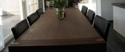 eetkamertafel 100x250 (200) lees de tekst hele set!, Huis en Inrichting, Tafels | Eettafels, Gebruikt, 50 tot 100 cm, 200 cm of meer