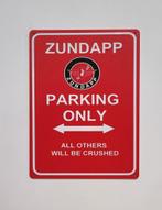 Zundapp parking only rood reclamebord van metaal wandbord, Verzamelen, Merken en Reclamevoorwerpen, Reclamebord, Info@deconoord.nl
