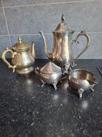 een antiek tinnen thee servies, Ophalen