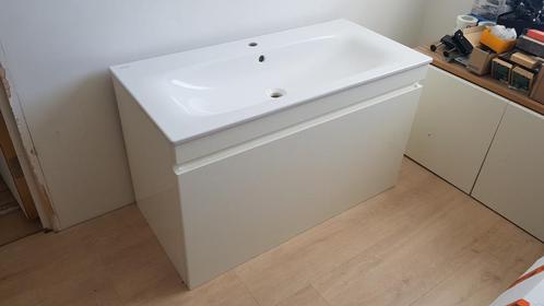Ongebruikte Wastafel met ladekast van Geberit, Doe-het-zelf en Verbouw, Sanitair, Zo goed als nieuw, Wastafel, Steen, Ophalen