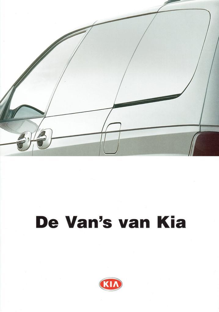Folder Kia Van modellen (ca.2004), Boeken, Auto's | Folders en Tijdschriften, Zo goed als nieuw, Overige merken, Verzenden