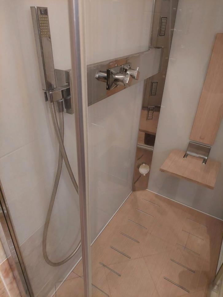 Stoomcabine met douche en zitje, Huis en Inrichting, Badkamer | Complete badkamers, Gebruikt, Met douche, Ophalen