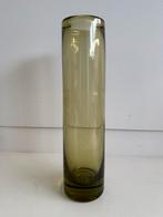 Holmegaard Per Lütken Olive cilinder vaas groen 1961, Ophalen of Verzenden, Minder dan 50 cm, Groen, Glas