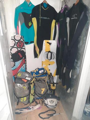 Kitesurfsets met o.a. North Rebel North Neo Takoon Enova beschikbaar voor biedingen