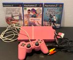 playstadion 2 pink, Spelcomputers en Games, Spelcomputers | Sony PlayStation 2, Gebruikt, Met games, Ophalen of Verzenden, Roze