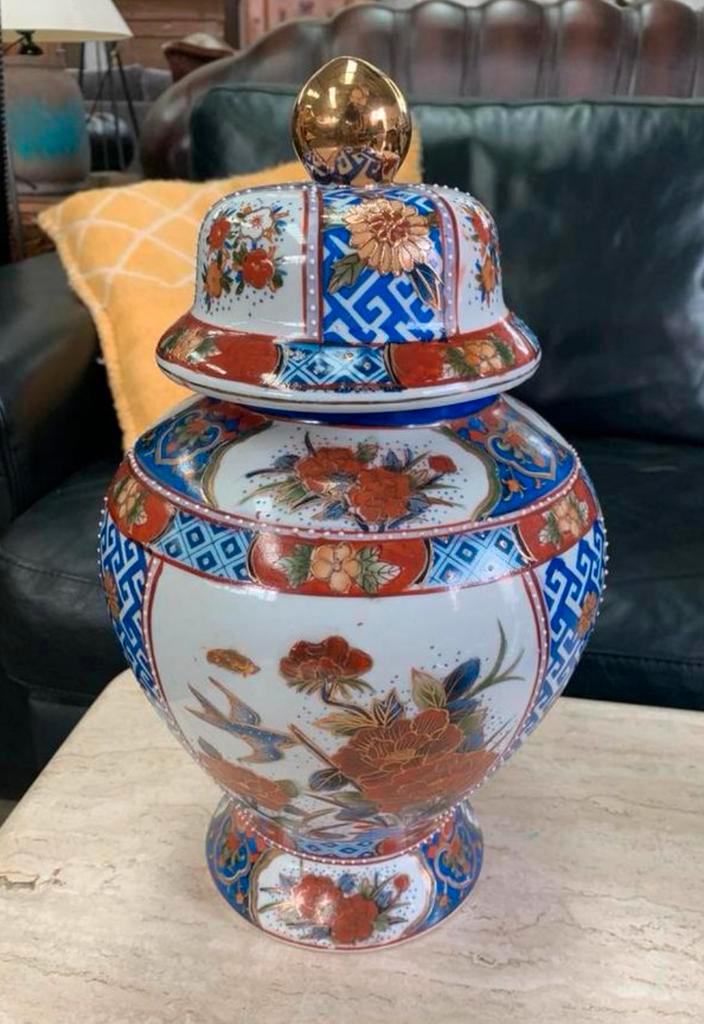 Vaas mooie grote Chinese Ming deksel vaas info 0646396866, Huis en Inrichting, Woonaccessoires | Vazen, Ophalen of Verzenden