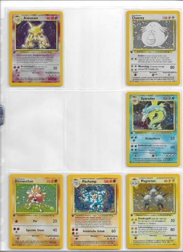 Base Set 1st Edition NL NM Collectie. 97/102 beschikbaar voor biedingen