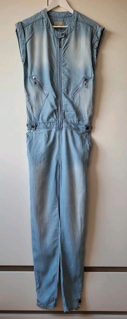 Josh V spijker jeans  jumpsuit maat 34/36, Kleding | Dames, Jumpsuits, Zo goed als nieuw, Maat 34 (XS) of kleiner, Blauw, Ophalen of Verzenden