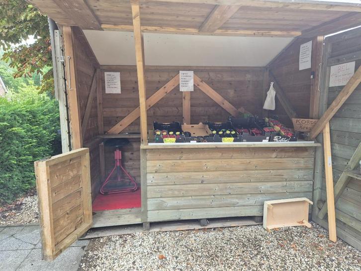 Marktkraam geschikt voor alles, Tuin en Terras, Tuinhuizen, Zo goed als nieuw, Overige typen, Hout, 250 tot 500 cm, Minder dan 200 cm