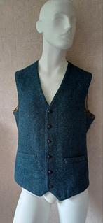 Vintage heren blazer gilet maat 46 Nieuwstaat Wol, Verzenden, Zo goed als nieuw, Blauw