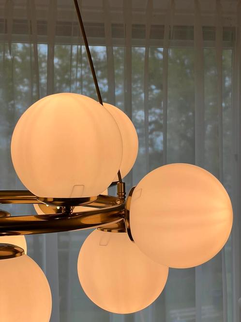 Plafondlamp ORB 12 bollen ( antiek brons )(dimbaar), Huis en Inrichting, Lampen | Plafondlampen, Nieuw, Metaal, Verzenden