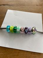 Trollbeads glazen kralen., Sieraden, Tassen en Uiterlijk, Bedels, Ophalen of Verzenden, Trollbeads, Zo goed als nieuw, Glas of Kristal