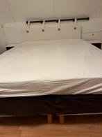 Tweepersoonsbed boxspring, Ophalen, Gebruikt, Wit, Tweepersoons