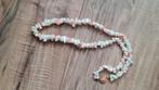 Vintage roze/wit bloedkoraal, Sieraden, Tassen en Uiterlijk, Antieke sieraden, Verzenden, Overige materialen, Ketting