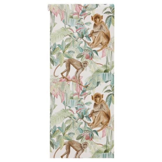 Behang aap/ Jeroen, Ashford & Sons., Huis en Inrichting, Stoffering | Behang, Bruin, 10 tot 25 m², Ophalen of Verzenden
