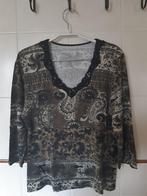 DAMESSHIRT all-over paisley print met mooie halslijn, maat M, Gedragen, Maat 38/40 (M), Ophalen of Verzenden, Overige kleuren