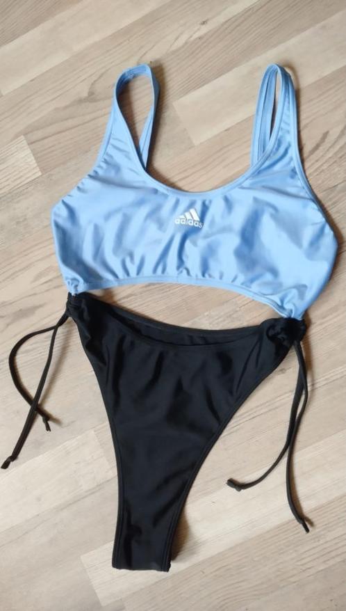 Unieke Adidas string monokini S/36, Kleding | Dames, Badmode en Zwemkleding, Zo goed als nieuw, Badpak, Zwart, Ophalen of Verzenden