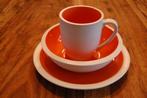 kado ontbijt set oranje of blauw in doos verpakt, Ophalen of Verzenden, Nieuw, Porselein, Overige stijlen