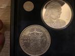 Muntenset koningin Emma en Wilhelmina en koning Willem lll, Postzegels en Munten, Munten | Nederland, Ophalen, Setje, Zilver, Overige waardes