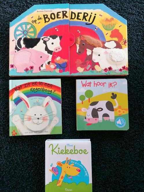 Prenten- en voelboeken over boerderij- en andere dieren., Boeken, Kinderboeken | Kleuters, Gelezen, Fictie algemeen, 4 jaar, Jongen of Meisje
