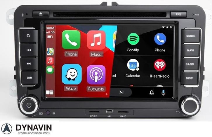 navigatie vw polo dvd carkit android 14 apple carplay usn, Auto diversen, Autoradio's, Ophalen of Verzenden