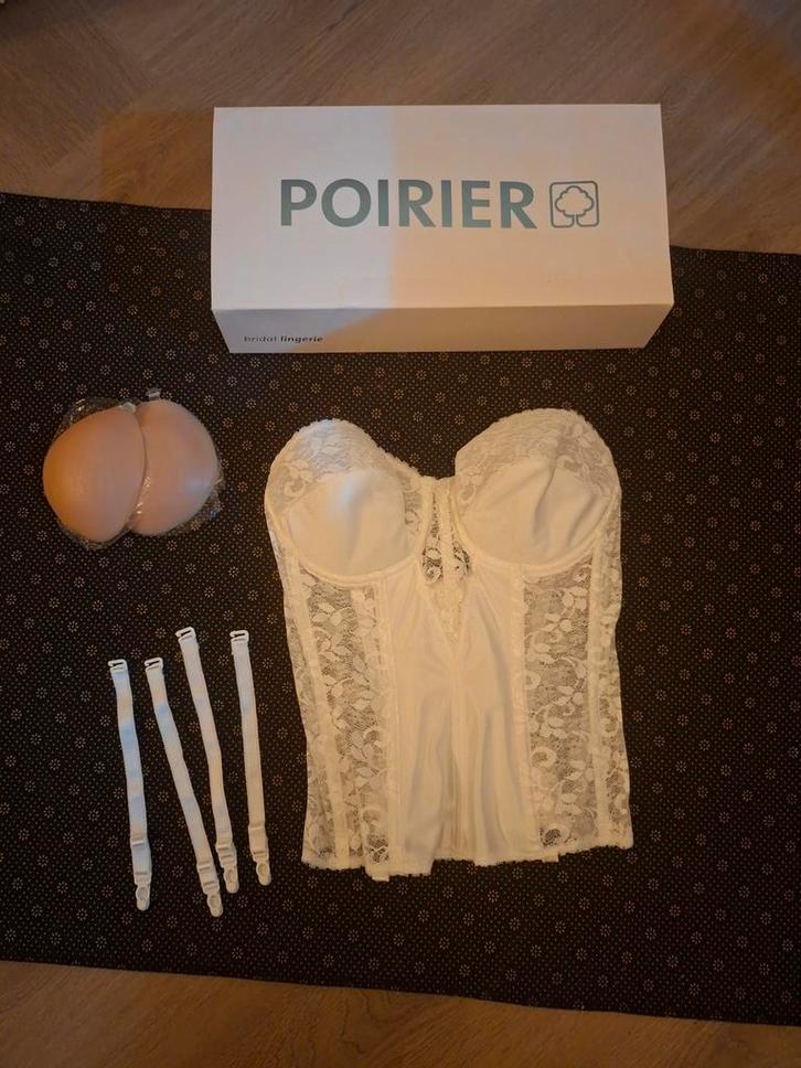Nieuwe Poirier Corset - Perfect voor de Bruid!, Kleding | Dames, Ondergoed en Lingerie, Body of Korset, Wit, Ophalen of Verzenden