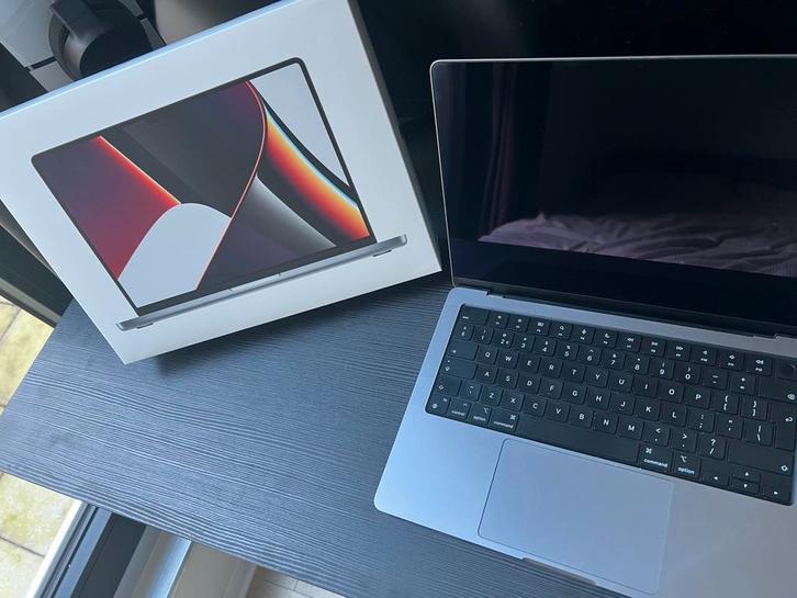 Apple Macbook Pro M1 2021 14 inch met originele doos, Computers en Software, Apple Macbooks, Zo goed als nieuw, MacBook Pro, Overige groottes