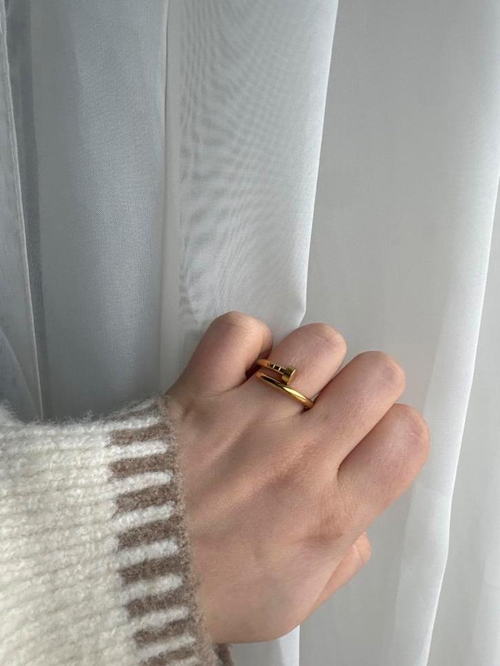 Cartier Juste un Clou Ring - Gouden Spijker, Sieraden, Tassen en Uiterlijk, Ringen, Zo goed als nieuw, Dame of Heer, 17 tot 18