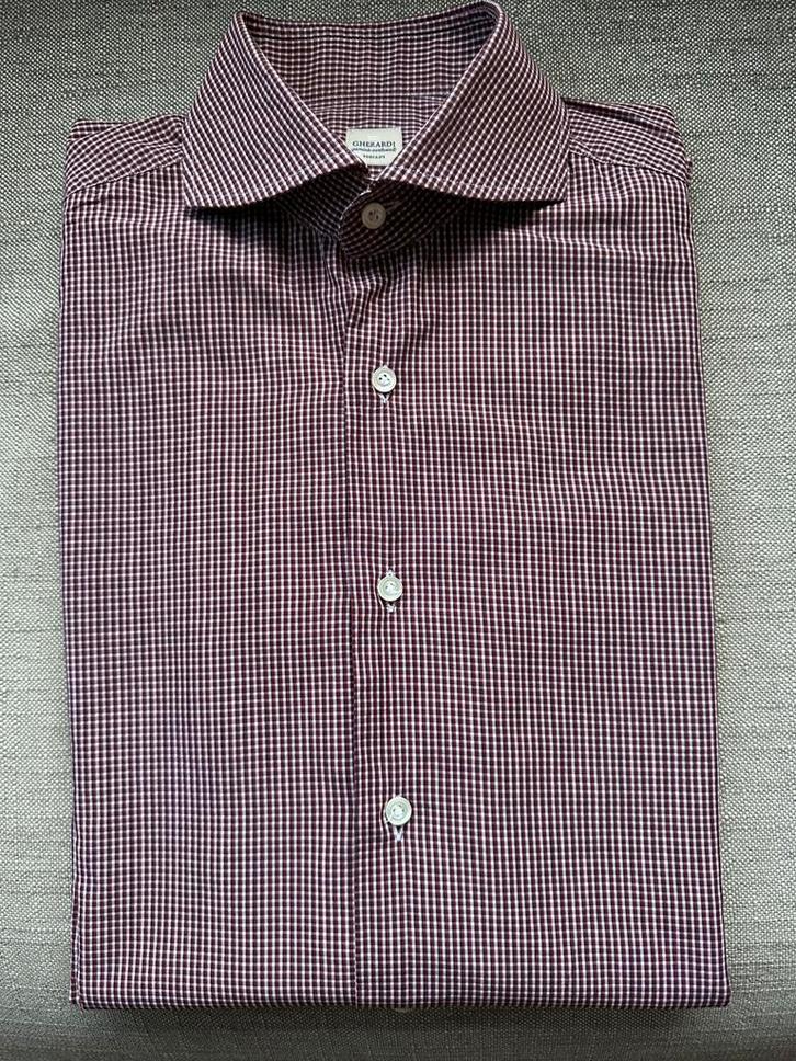Gherardi shirt mt 39. 45,- incl verzenden, Kleding | Heren, Overhemden, Zo goed als nieuw, Halswijdte 39/40 (M), Overige kleuren