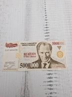 Turkije 5.000.000 Lira Biljet 1997, Ophalen of Verzenden, Overige landen, Los biljet