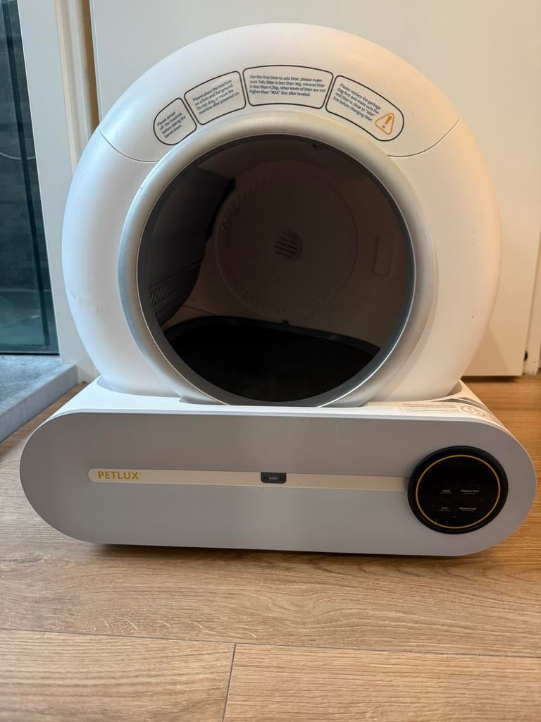 Automatische kattenbak Petlux, Dieren en Toebehoren, Ophalen, Zelfreinigend, Gebruikt, Open