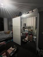 Stevige goede kast met schuifdeuren en spiegel, Met plank(en), Ophalen of Verzenden, Zo goed als nieuw, 200 cm of meer