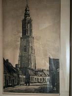 O.l vrouwenkerk Amersfoort Jan Bartelmans, Antiek en Kunst, Kunst | Etsen en Gravures, Ophalen