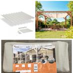 Harmonica schaduwdoek - 370  x 370 cm Kleur: Beige, Ophalen of Verzenden, Nieuw