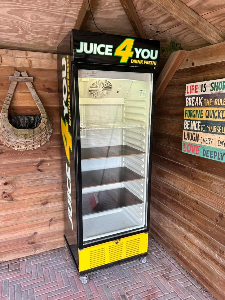 Grote glasdeur horeca koelkast, Witgoed en Apparatuur, Koelkasten en IJskasten, Gebruikt, Zonder vriesvak, 200 liter of meer, 160 cm of meer