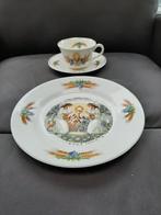 Set communie kop en schotel met ontbijtbord, Ophalen of Verzenden