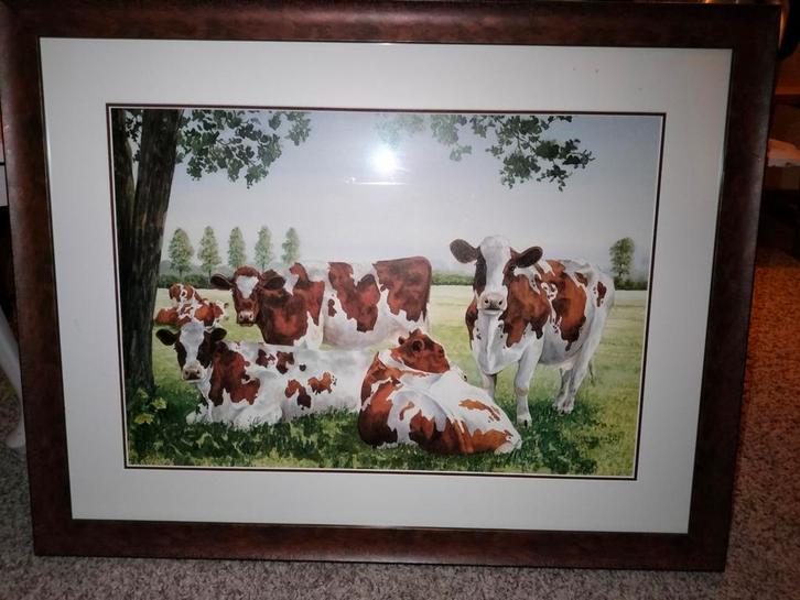 Origineel prachtig grote schilderij van Wiebe van der Zee, Huis en Inrichting, Woonaccessoires | Schilderijen, Tekeningen en Foto's