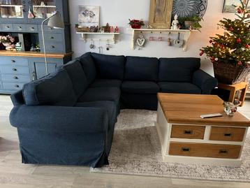 Blauwe Ikea hoekbank  ektorp - afbeelding 2