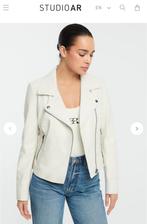 Leren jas Stufio AR, Maat 38/40 (M), Beige, Nieuw, Studio AR