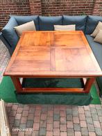 Art Deco Schuitema Salontafel met Lades, Gebruikt, Vierkant, Ophalen of Verzenden, Overige houtsoorten