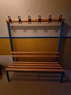 Kleedkamer bankje Kapstok met bankje - Hout en Metaal, Ophalen, Gebruikt, Bruin, Eén